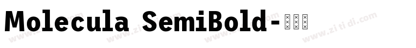 Molecula SemiBold字体转换